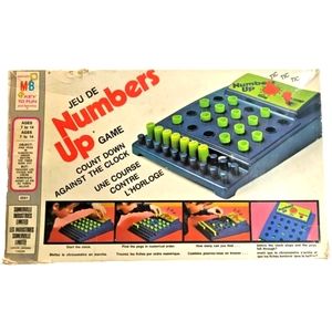 Vintage Milton Bradley Numbers Up! Game